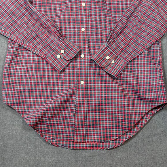 Lauren Ralph Lauren Classic Fit Non-Iron Plaid Button-Down Shirt Mens size 15 - Picture 2 of 8